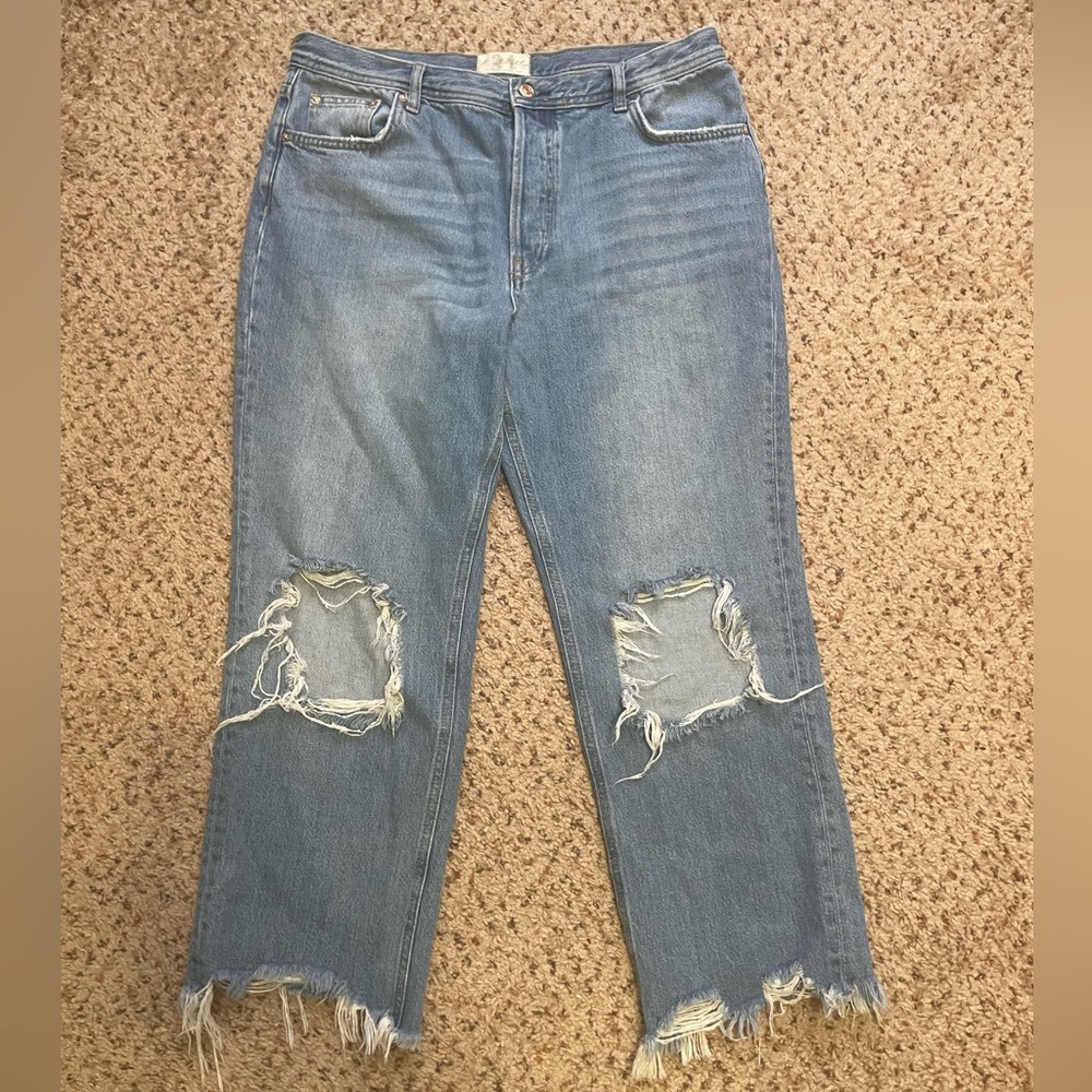 Free People Maggie Mid Rise Jeans